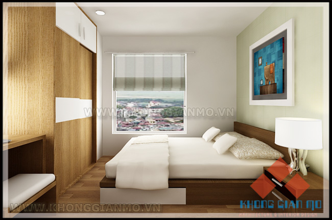 Thiết kế nội thất chưng cư Hòa Phát - Nội thất phòng ngủ Master - Chú Phú